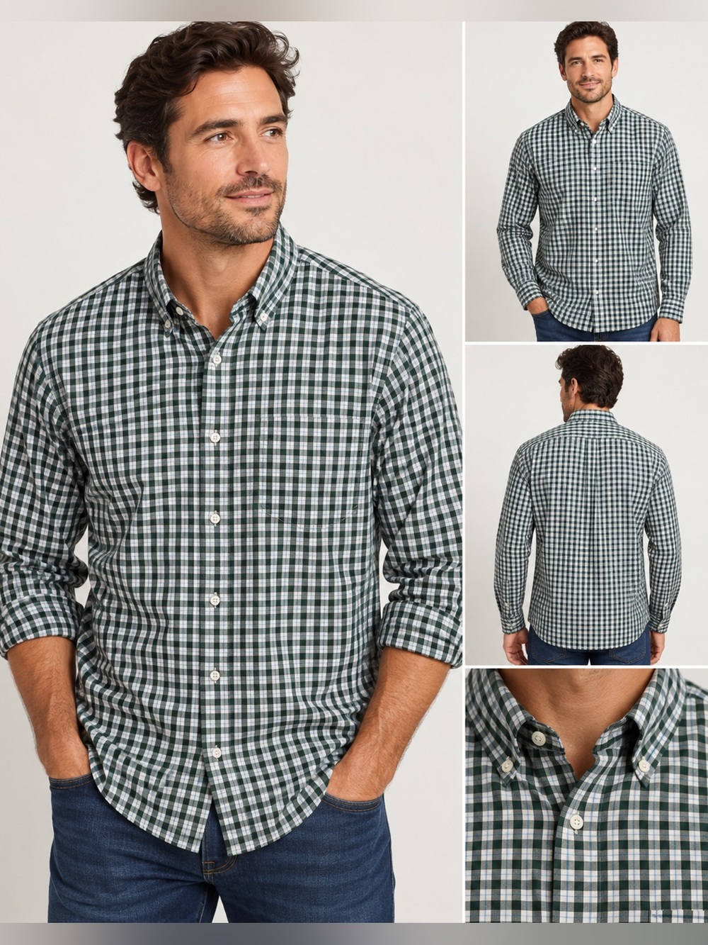 G.H. Bass & Co. Heritage Collection Slim Fit Plaid Check button down XL
